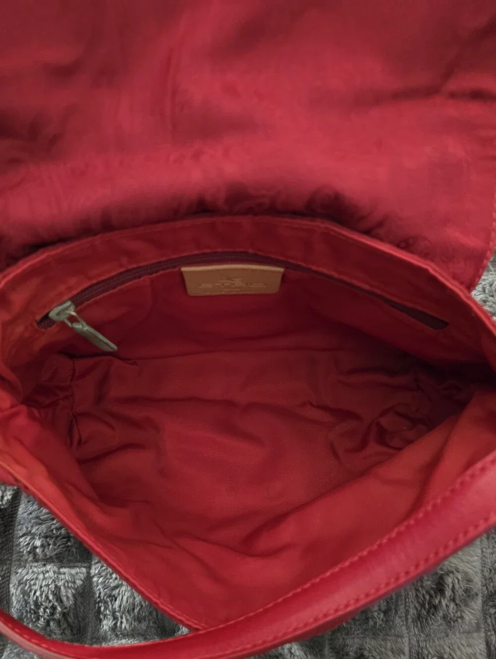 Etro Red Jaquard Crossbody C.O.A. Included EUC - Picture 12 of 16